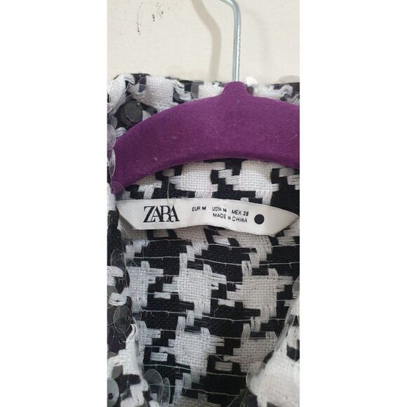 LIMITED EDITION Zara Houndstooth Overshirt, Sze M - Picture 9 of 15